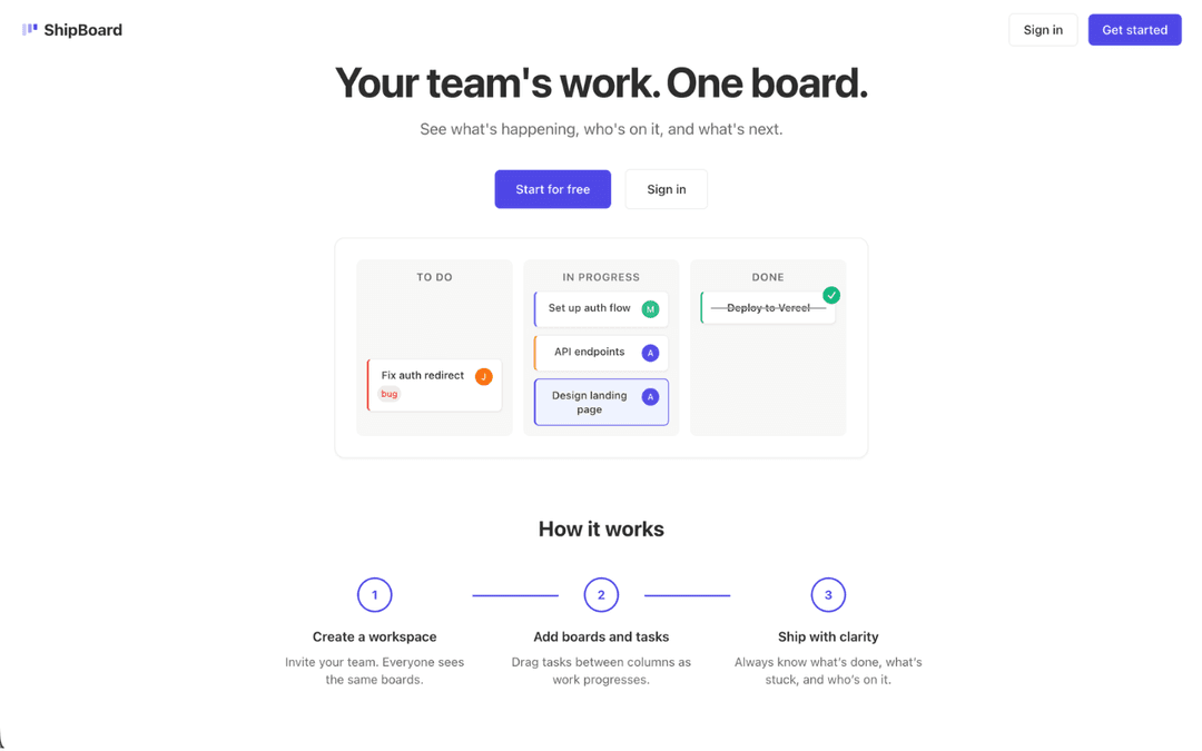 ShipBoard screenshot